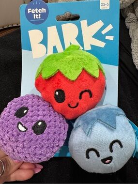 BARK ‘Wild Berry Bunch’ Plush Dog Toy Set